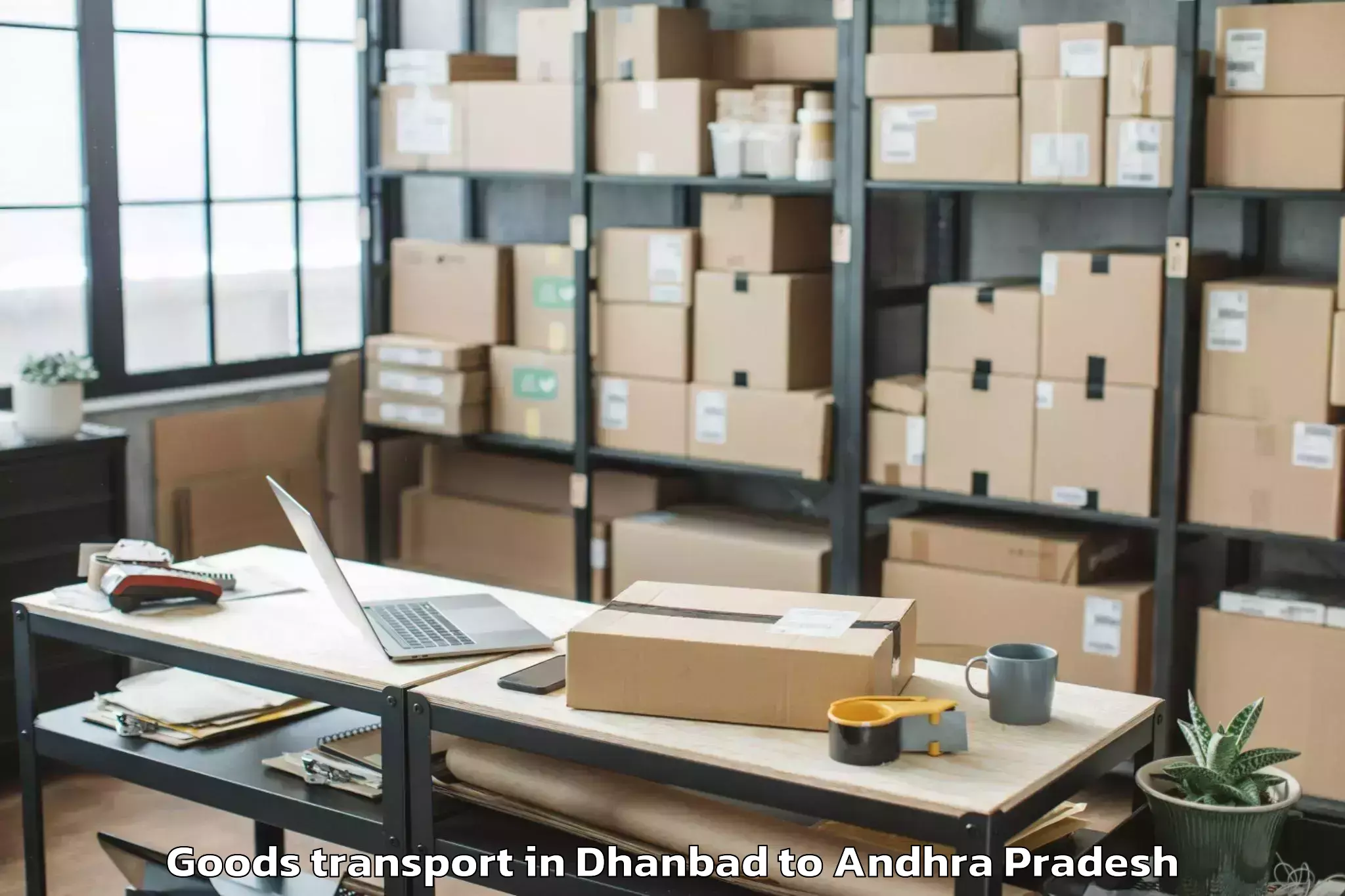 Quality Dhanbad to Narasaraopeta Goods Transport